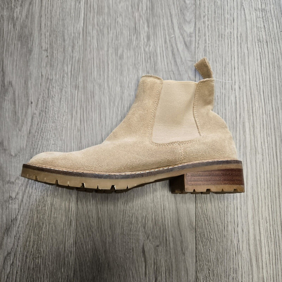 Steve Madden Leopold Chelsea Tan Suede Boots Size 5.5 Neutral Earthy Minimalist - Picture 4 of 12